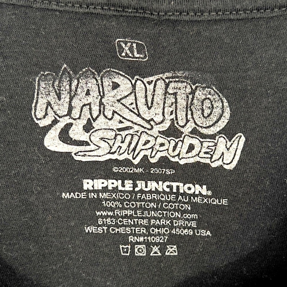 Naruto Shippuden Ichiraku Ramen Shop Graphic T Shirt Mens XL‎ Black Anime - Picture 4 of 4